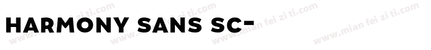 harmony sans sc字体转换